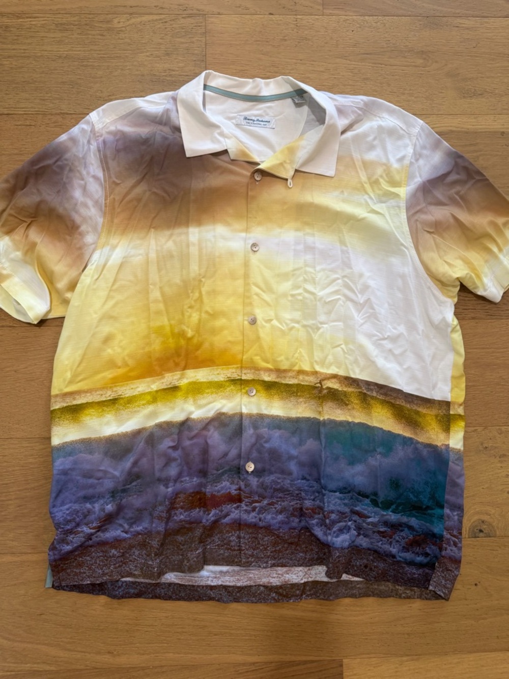 Tommy Bahama The Veracruz Cay Men's Sunset Gradient Short-Sleeve Shirt XXL EUC